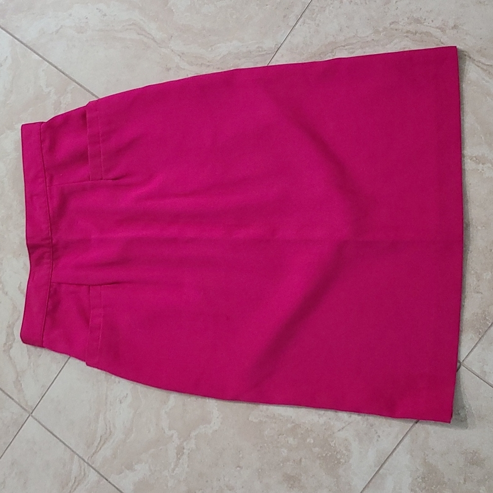 Apostrophe bright pink pencil skirt